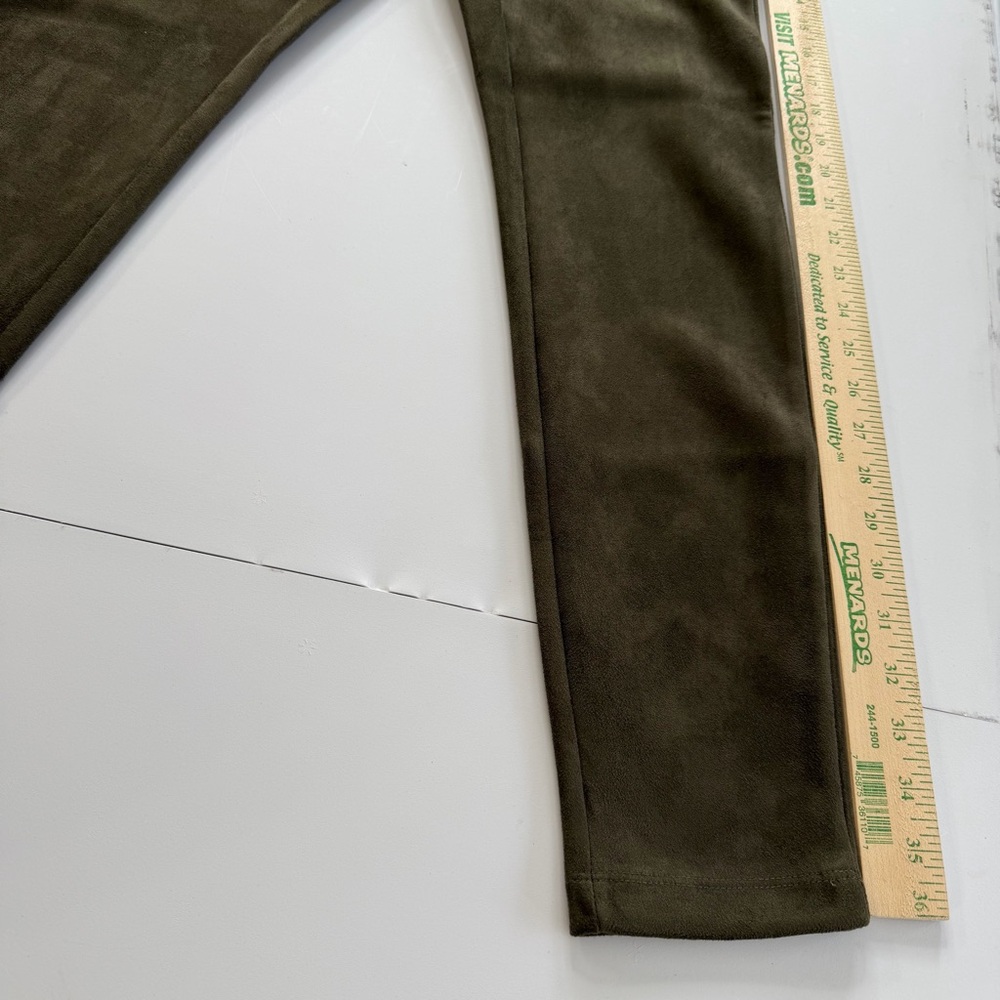 Catherine Malandrino Sage Green Faux Leather Pull On Pants Size S - Picture 9 of 12